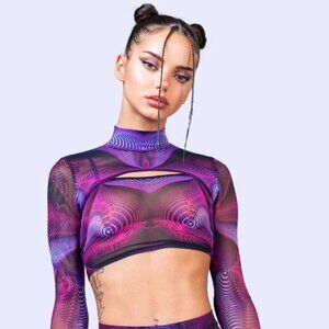 Badinka Fluctuation Mesh 2 Piece Shrug Top